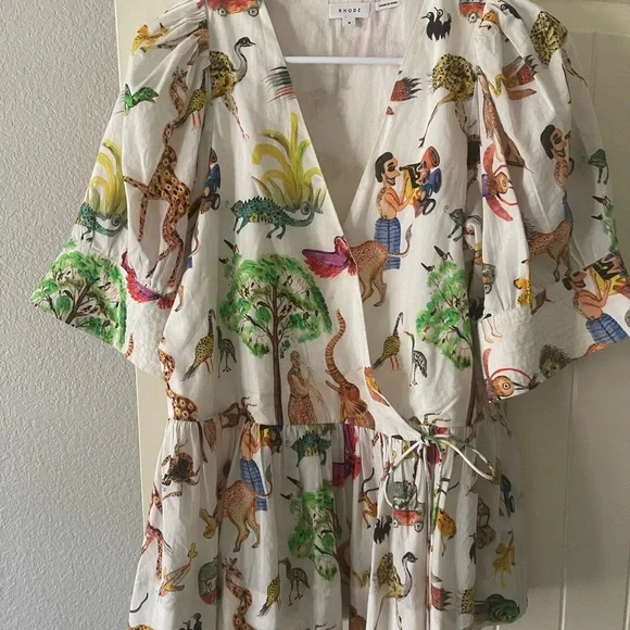 RHODE Vintage 70’s Animal side tie top MED - Picture 8 of 8